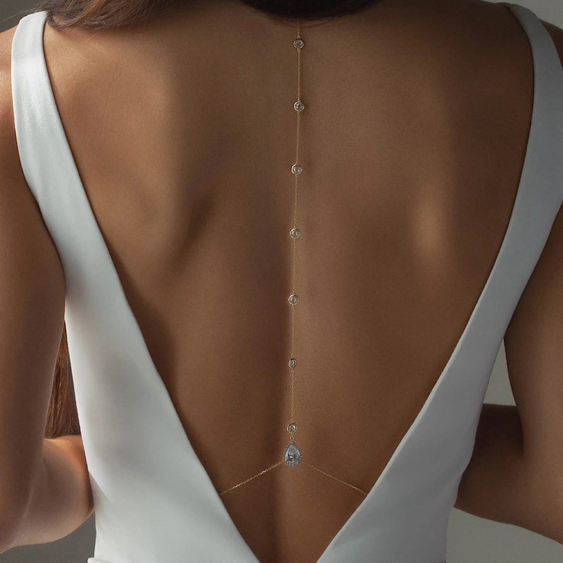 New Star Back Chain Body Jewel - Body Jewelry For Backless Dress のレビューと価格