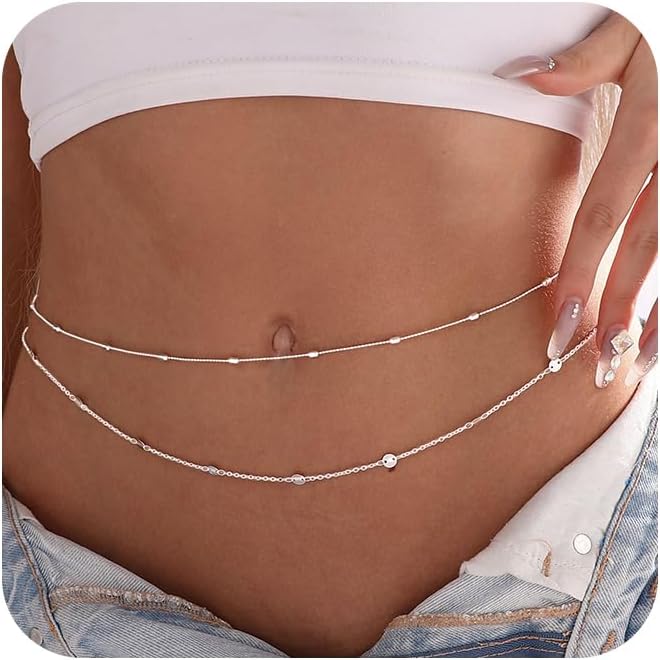 Women Waterproof Body Chain 18 - Body Jewelry Gold Plated のレビューと価格