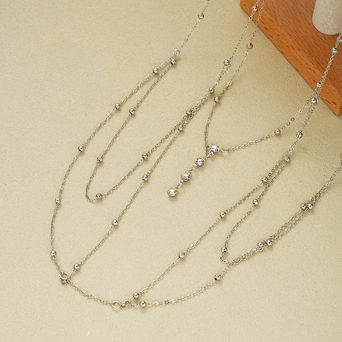 Vintage Silver Color Beaded Cr - Body Jewelry Harness のレビューと価格