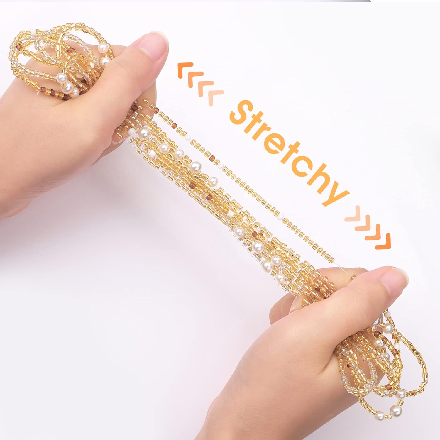 Waist Beads for Women Belly Be - Body Jewelry Gold のレビューと価格