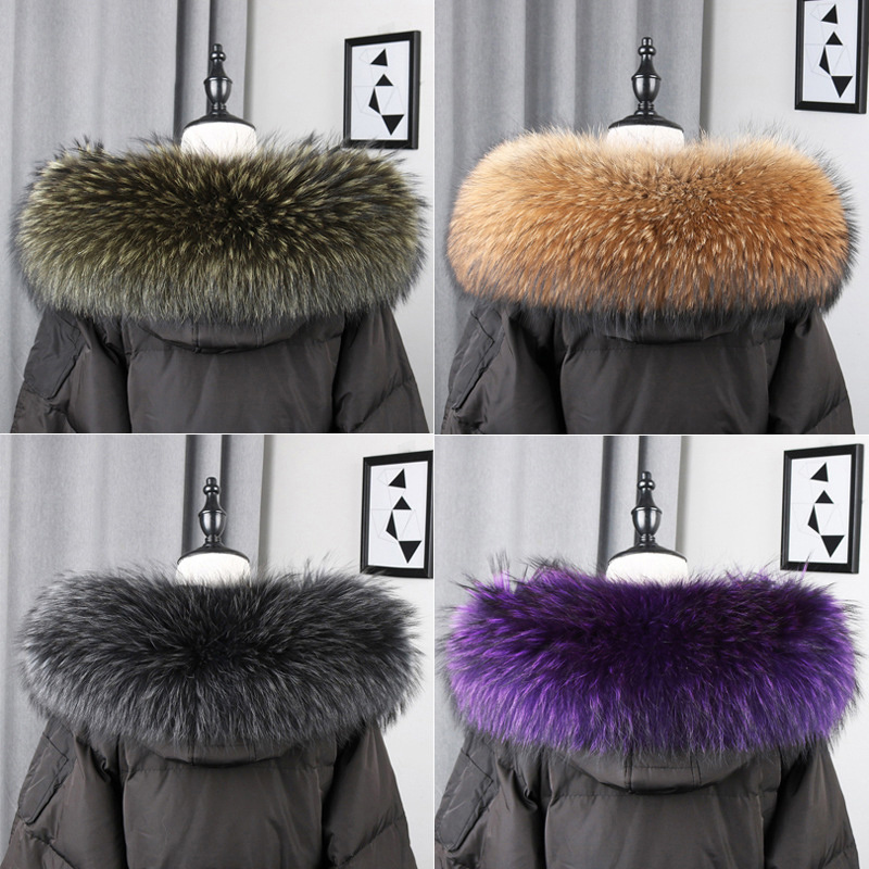 100% Real Fur Collar Coat Wint - Body Jewelry Luxury のレビューと価格
