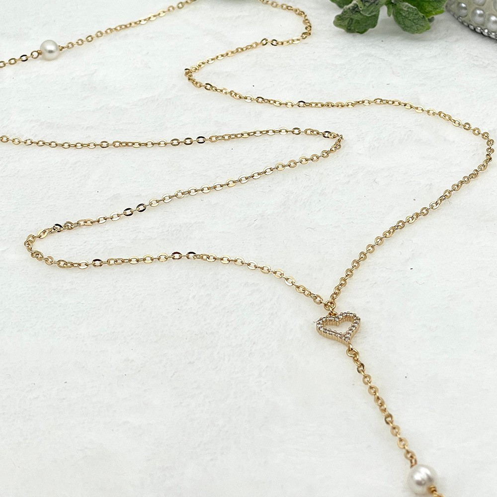 Hollow Heart Bridal Back Chain - Body Jewelry For Backless Dress のレビューと価格