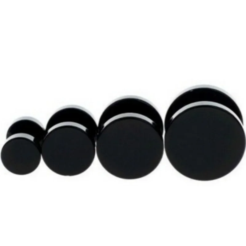 2 Pcs/1 SetBlack Stainless Ste - Body Jewelry Ear Plugs のレビューと価格