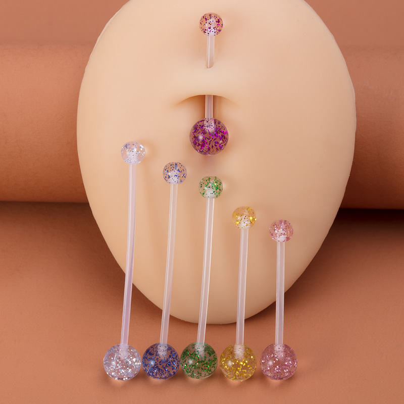 6pcs Flexible Navel Piercing A - Body Jewelry Implants のレビューと価格