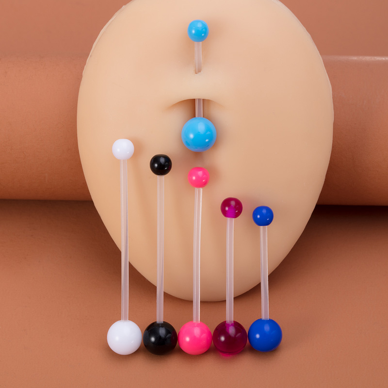6pcs Flexible Navel Piercing A - Body Jewelry Implants のレビューと価格