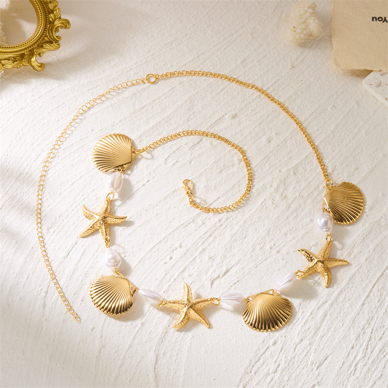Summer Beach Star Shell Waist  - Body Jewelry Gold のレビューと価格