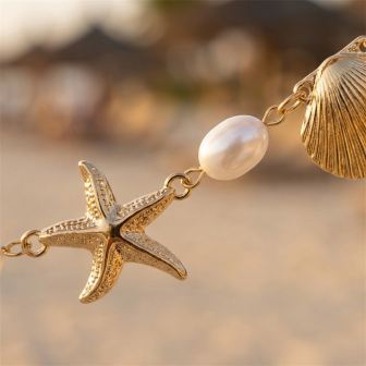 Summer Beach Star Shell Waist  - Body Jewelry Gold のレビューと価格