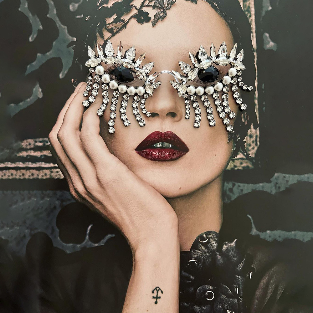 Stonefans Tassel Glasses Frame - Body Jewelry Luxury のレビューと価格