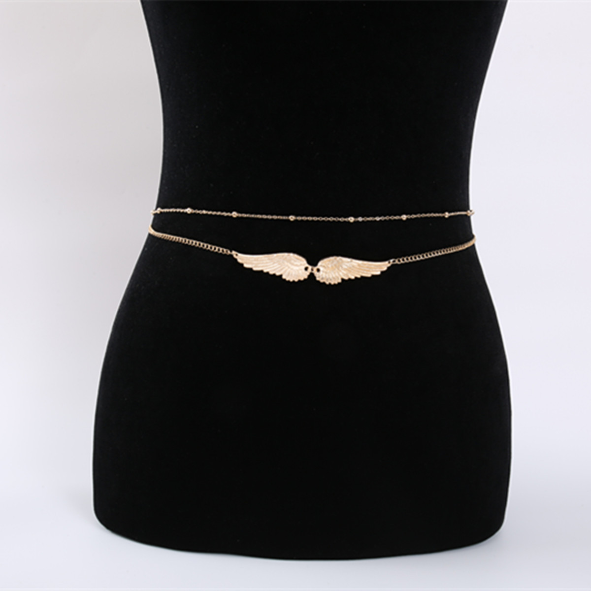 Lucky Angel Wings Belly Chains - Body Jewelry Gold のレビューと価格