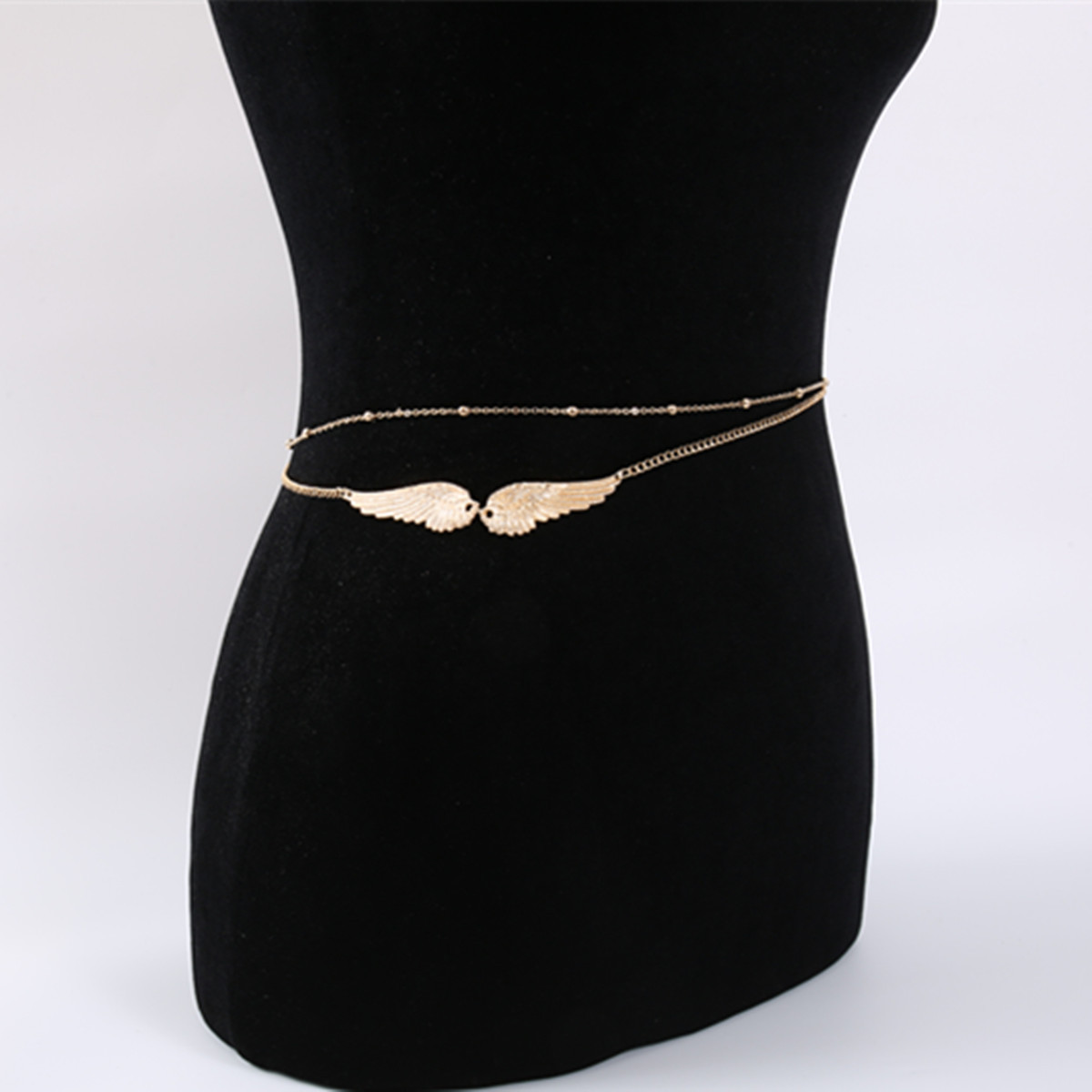 Lucky Angel Wings Belly Chains - Body Jewelry Gold のレビューと価格