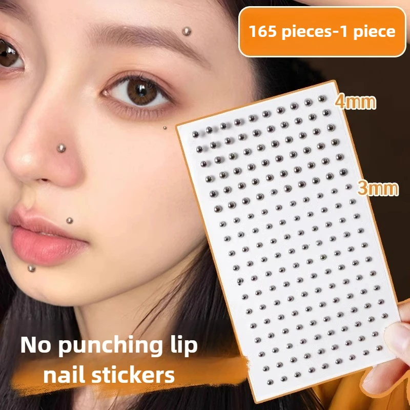 165pcs Non Piercing Lip Nails  - Body Jewelry Rings のレビューと価格
