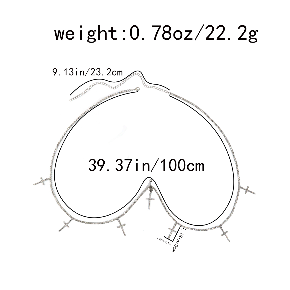 Cross Heart Rhinestone Belly B - Body Jewelry Rings のレビューと価格