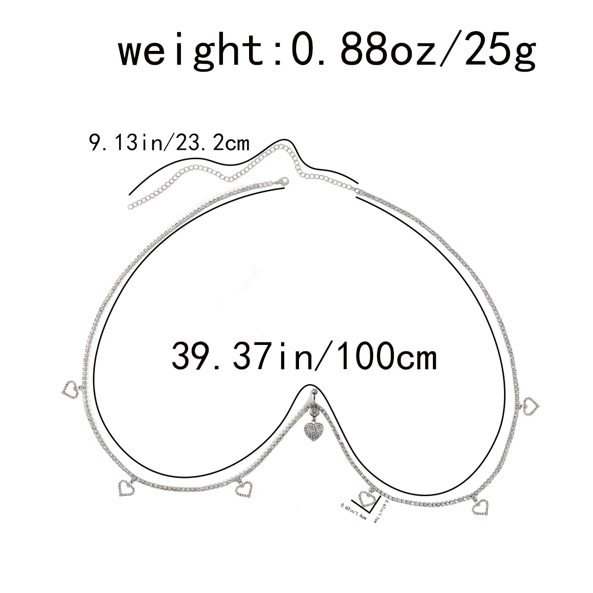 Cross Heart Rhinestone Belly B - Body Jewelry Rings のレビューと価格