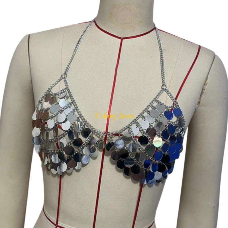 N58F Festive Sequins Vest Top  - Body Jewelry Vest のレビューと価格