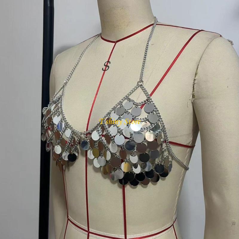 N58F Festive Sequins Vest Top  - Body Jewelry Vest のレビューと価格