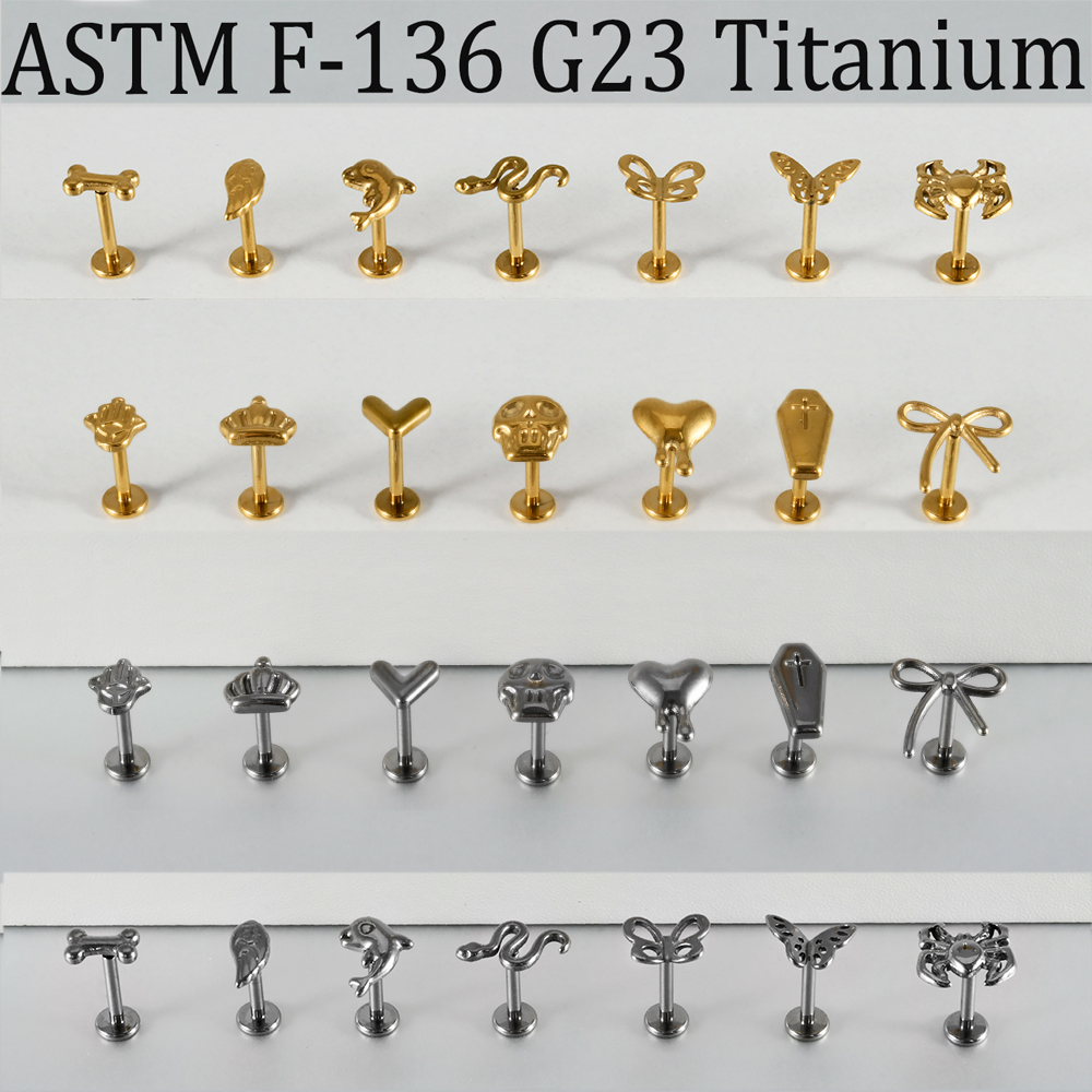 2/1Pcs G23 Solid Titanium Thre - Body Jewelry Etc のレビューと価格