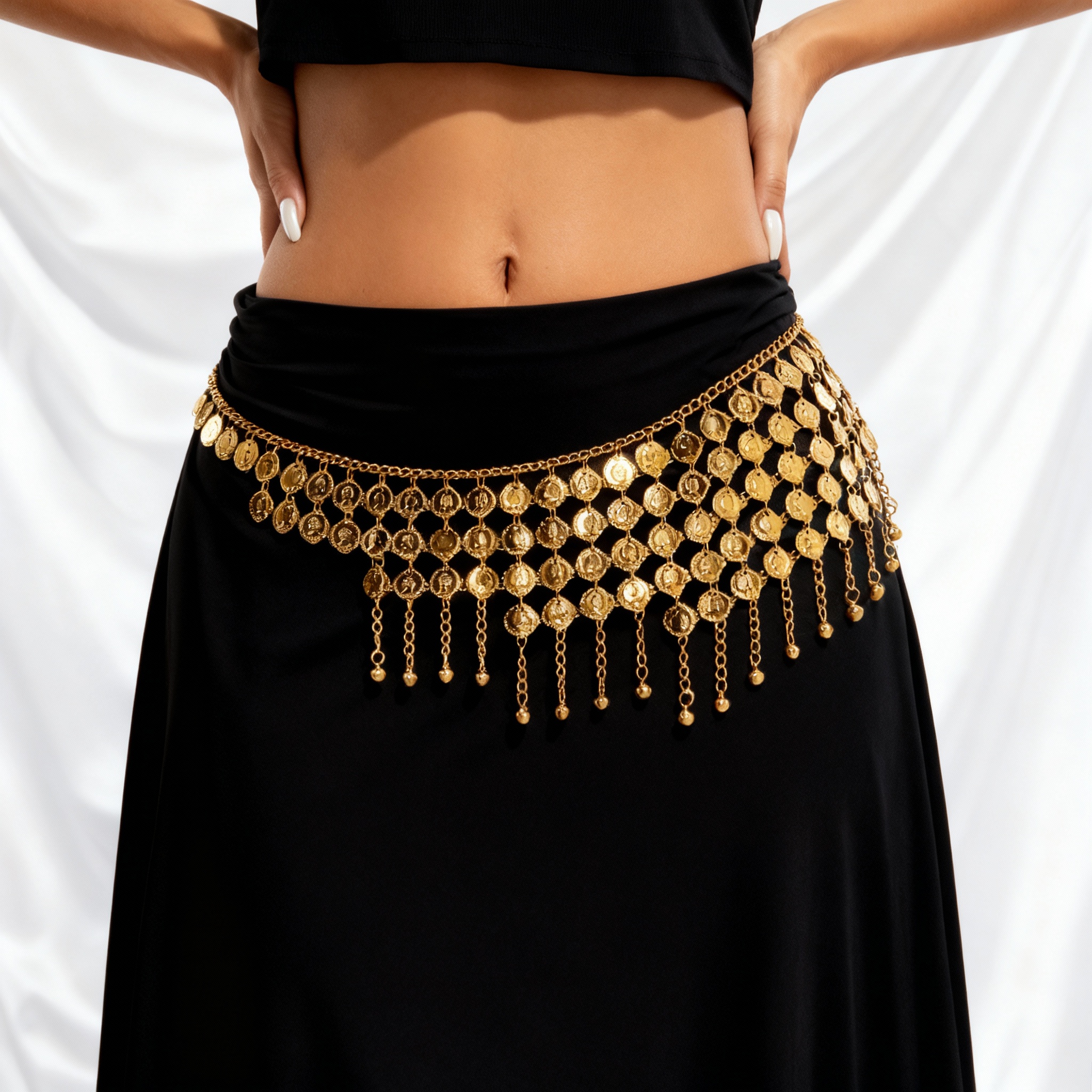 Boho Beauty Portrait Coin Bell - Body Jewelry Luxury のレビューと価格