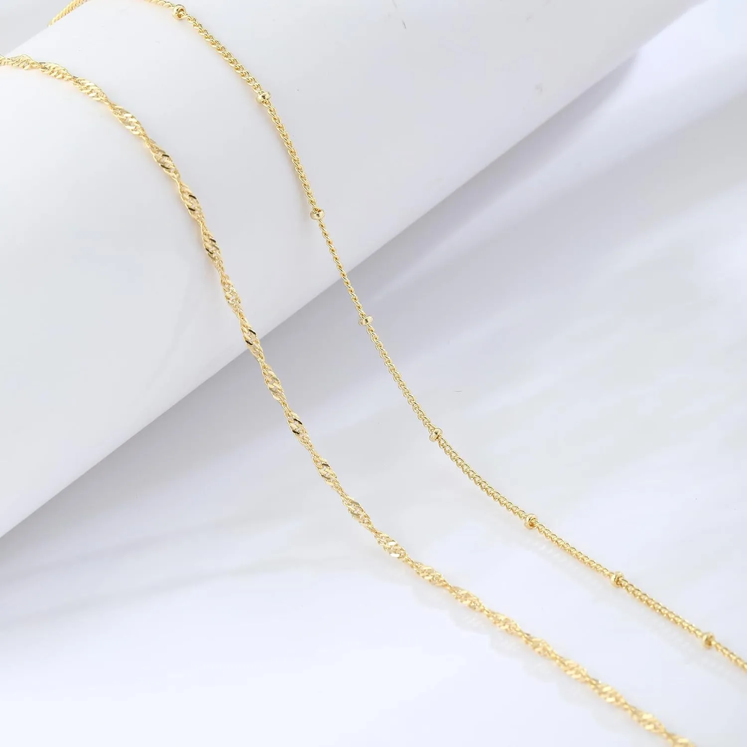 14k Gold Plated 26-33Inch Adju - Body Jewelry Gold Plated のレビューと価格