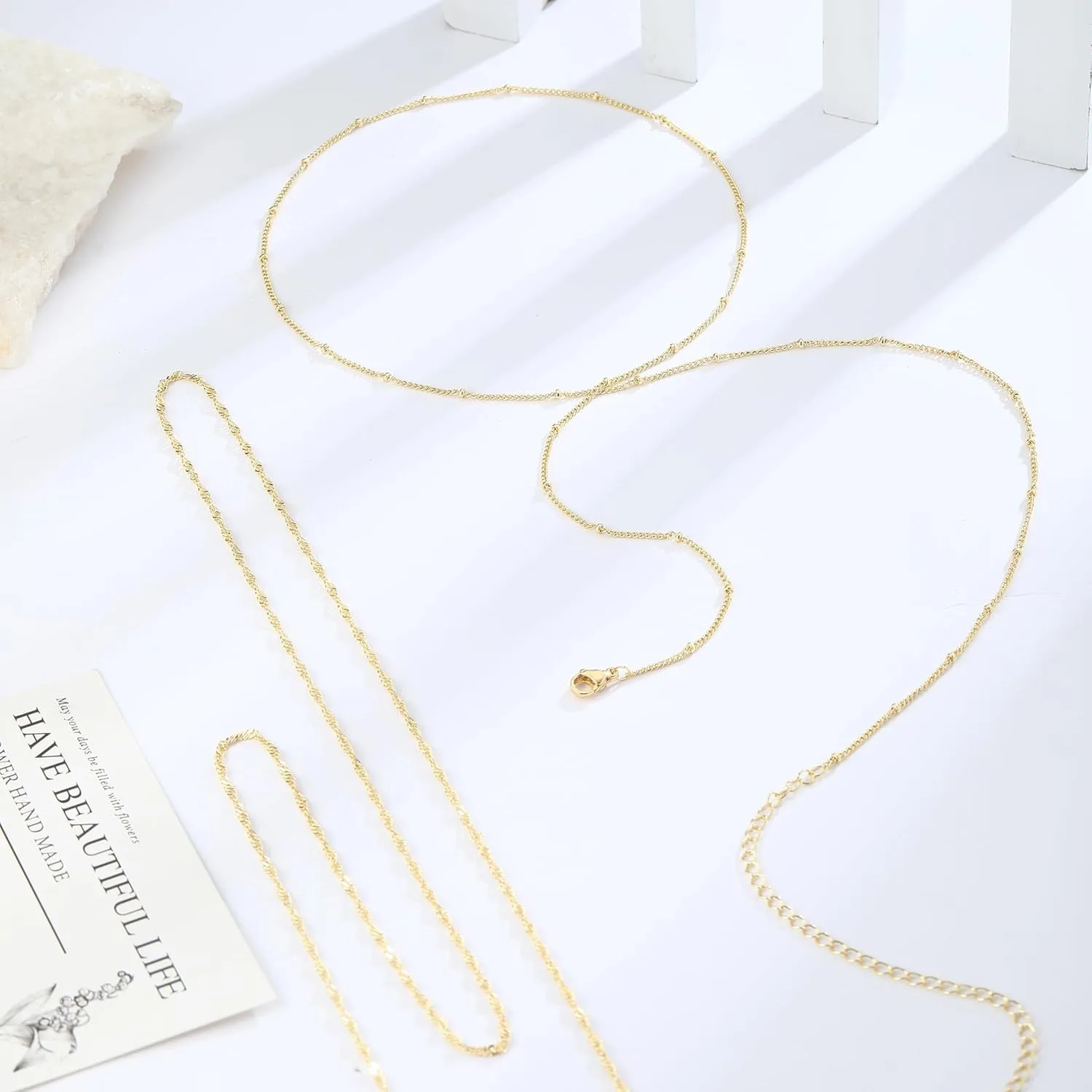 14k Gold Plated 26-33Inch Adju - Body Jewelry Gold Plated のレビューと価格
