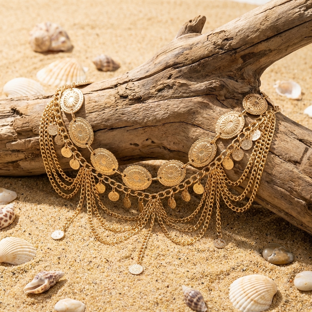 Gold Color Bohemian Portrait C - Body Jewelry Gold のレビューと価格