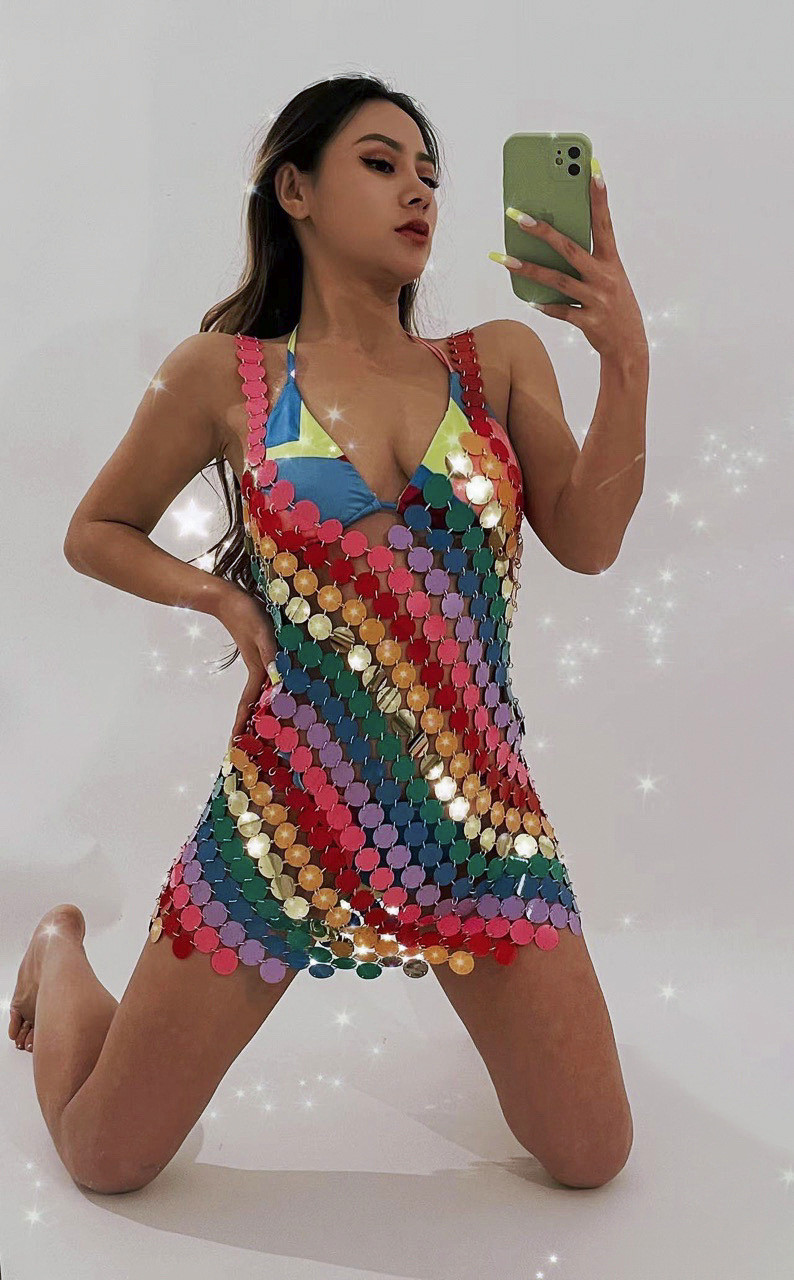 Sexy Backless Bling Mirror Col - Body Jewelry For Backless Dress のレビューと価格