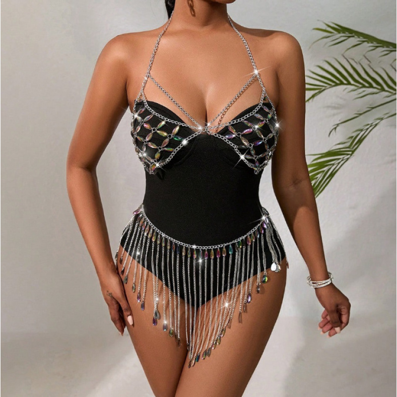 Women Body Jewelry Sexy Bikini - Body Jewelry Vest のレビューと価格