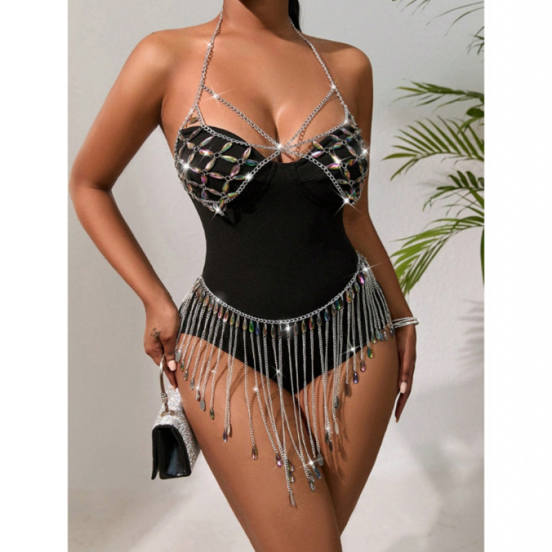 Women Body Jewelry Sexy Bikini - Body Jewelry Vest のレビューと価格