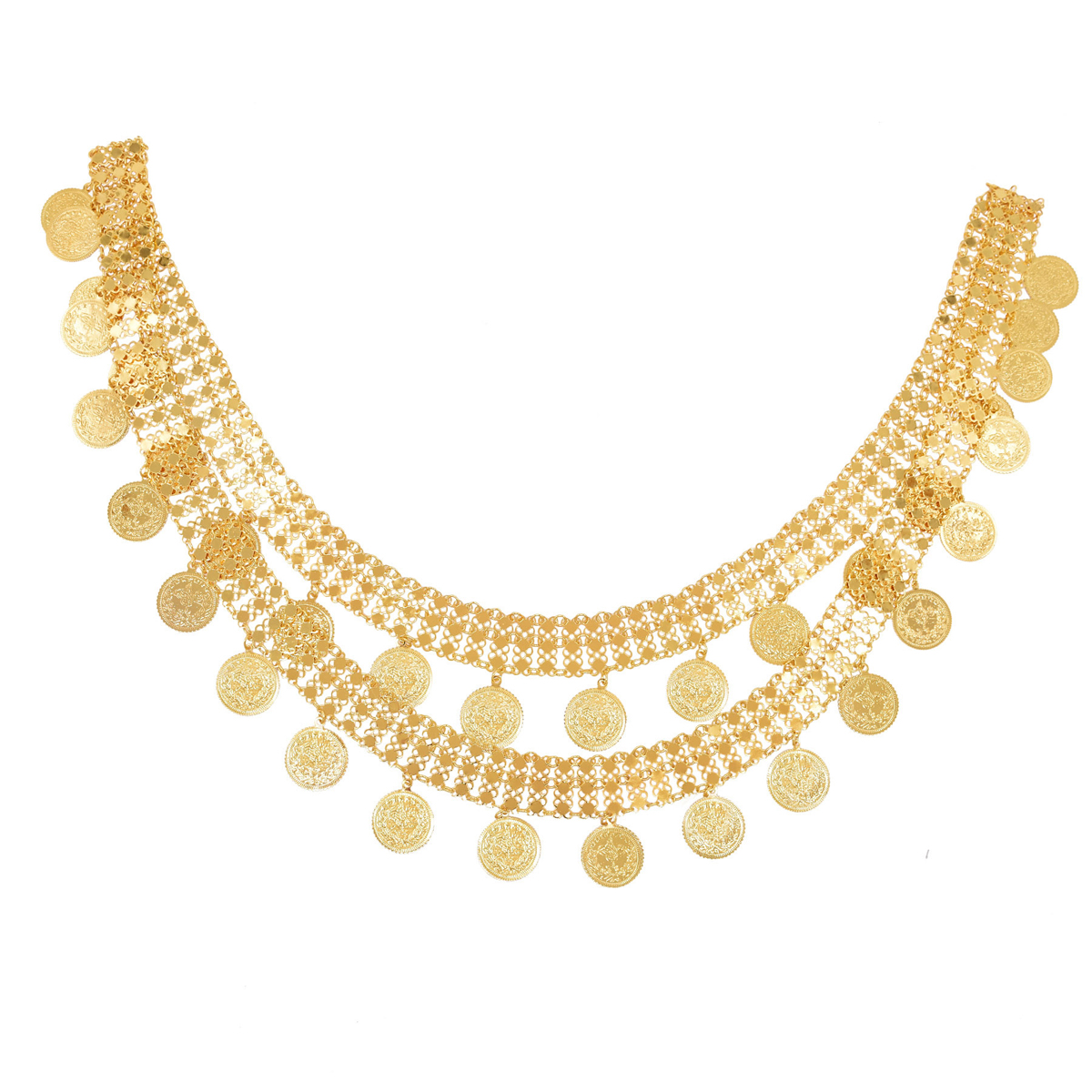 Gold Plated Simple Large Coins - Body Jewelry Gold Plated のレビューと価格