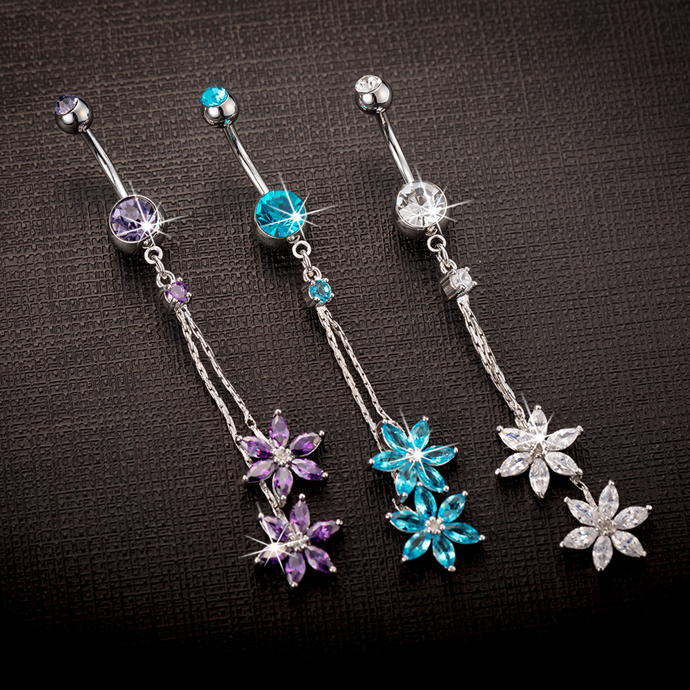 Kuniu 1pc y2k Fashion Flower P - Body Jewelry Implants のレビューと価格