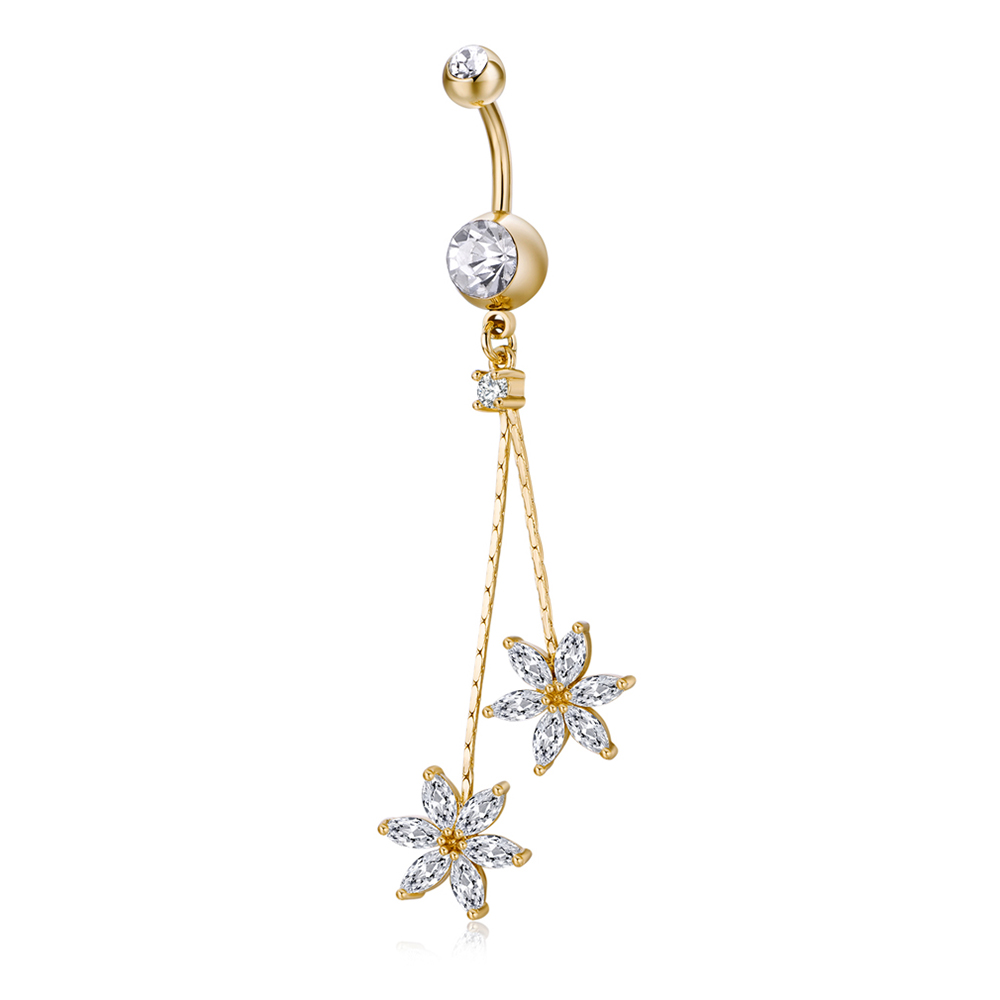 Kuniu 1pc y2k Fashion Flower P - Body Jewelry Implants のレビューと価格