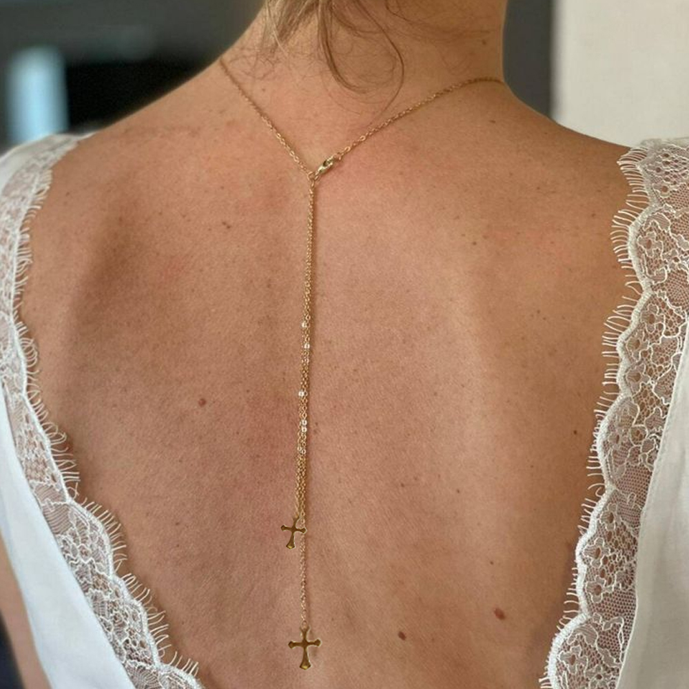 Elegant Crystal Bride Back Cha - Body Jewelry For Backless Dress のレビューと価格